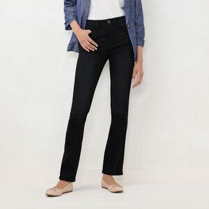 LC Lauren Conrad Bootcut Jeans Womens 2 Black Stretch NEW